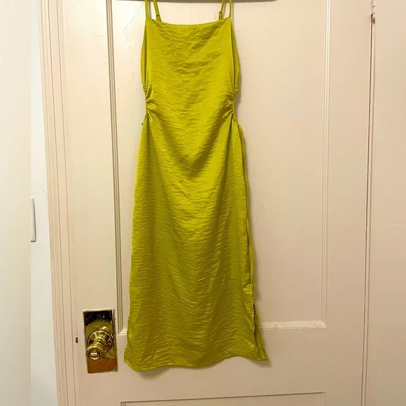 banana republic factory green dress 1980s Christian Lacroix Lime Blazer and Skirt Set S/M main image 0